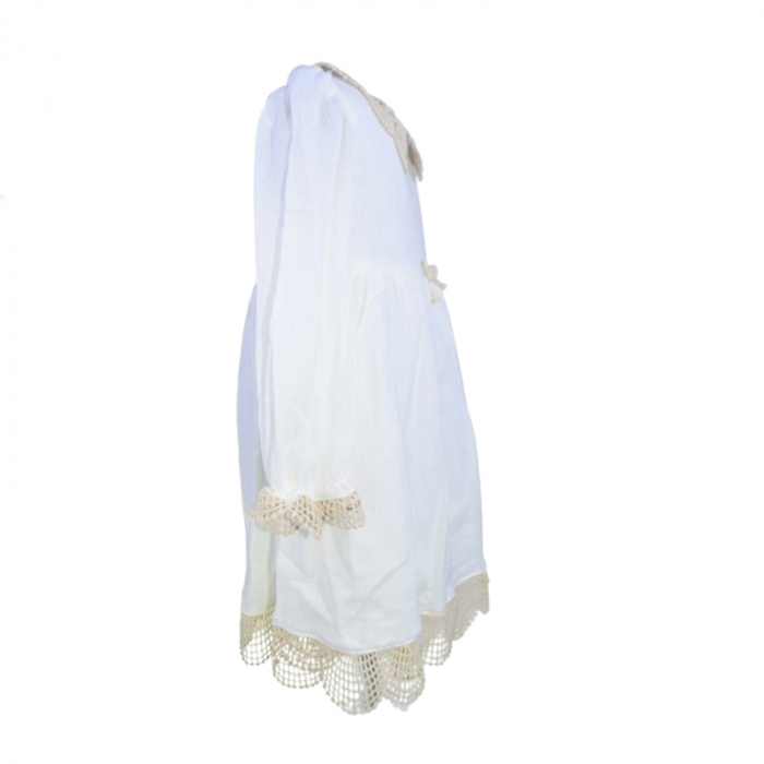 Rochie cu maneca lunga pentru fete Mini Junior 4292-1, Crem [2]