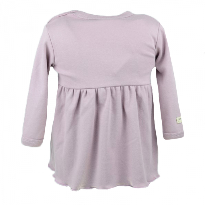 Rochita cu maneca lunga pentru fete Mini Junior 6876-92-cm, Roz [3]