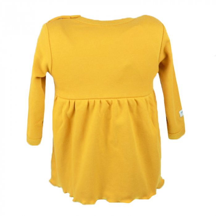 Rochita cu maneca lunga pentru fete Mini Junior 6876G-98-cm, Galben [2]