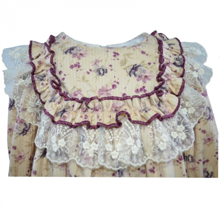 Rochie cu maneca lunga pentru fete Mini Junior RCH-11065, Roz [2]