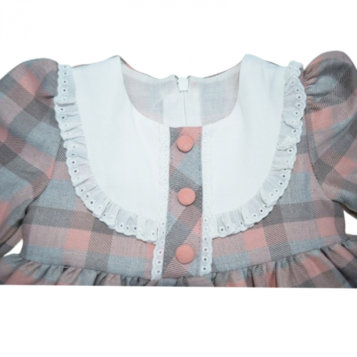Rochie cu maneca lunga pentru fete Mini Junior RCH-4132, Gri [3]
