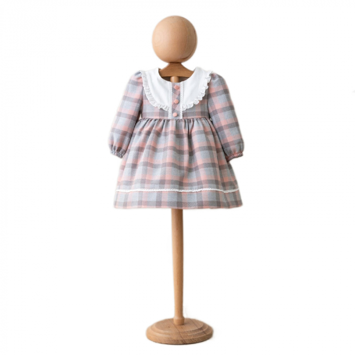 Rochie cu maneca lunga pentru fete Mini Junior RCH-4132, Gri [1]