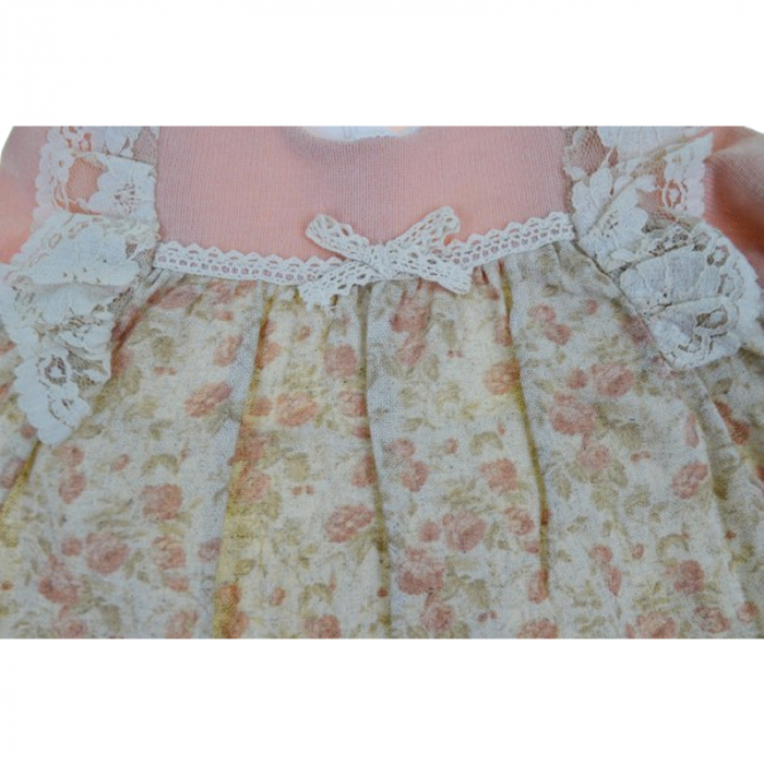 Rochie cu maneca lunga pentru fete Mini Junior RCH-4142, Roz [4]