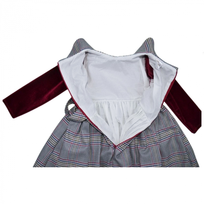 Rochie cu maneca lunga pentru fete Mini Junior RCH-4260, Gri [3]