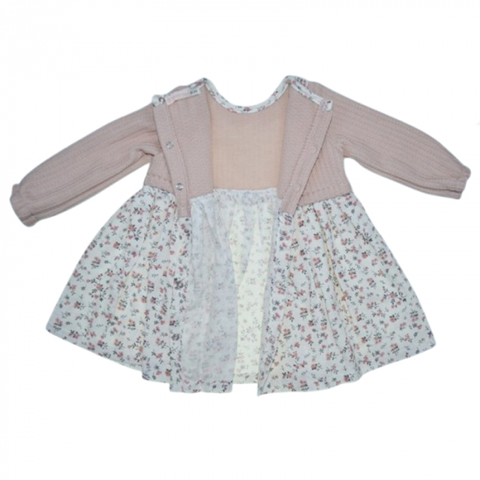 Set 2 piese rochita si bentita pentru fete Mini Junior RCH-4703, Roz [3]