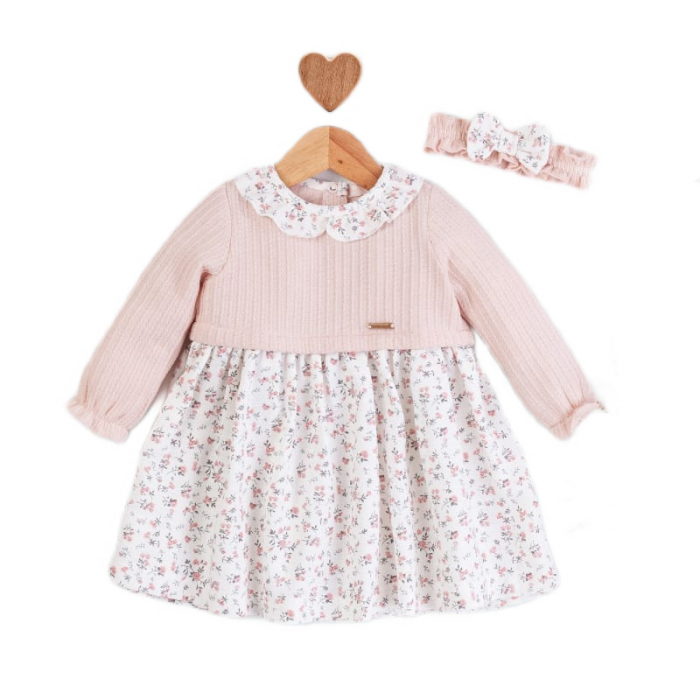 Set 2 piese rochita si bentita pentru fete Mini Junior RCH-4703, Roz [5]