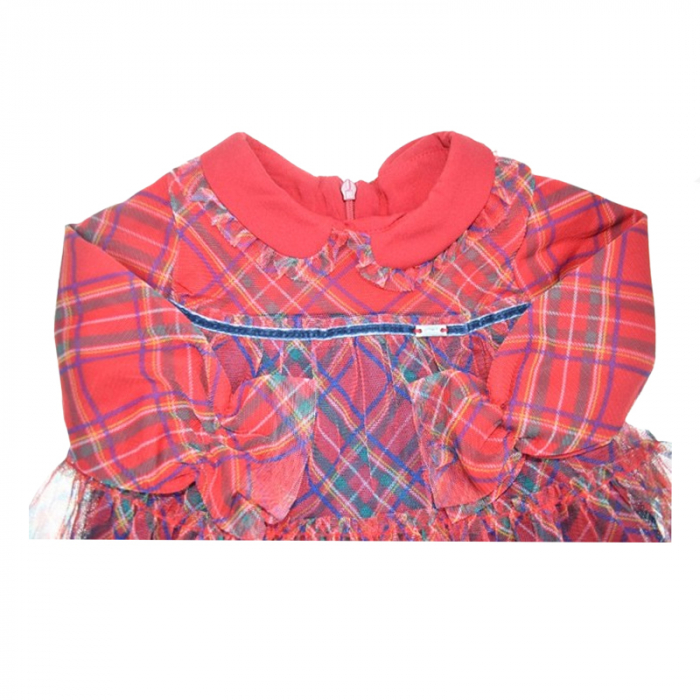 Rochie cu maneca lunga pentru fete Mini Junior RCH-5454, Rosu [3]