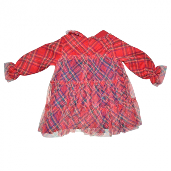 Rochie cu maneca lunga pentru fete Mini Junior RCH-5454, Rosu [4]