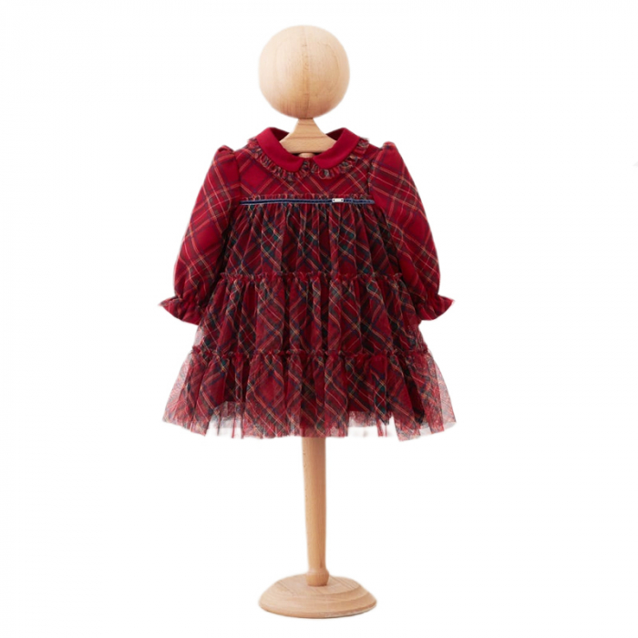 Rochie cu maneca lunga pentru fete Mini Junior RCH-5454, Rosu [1]