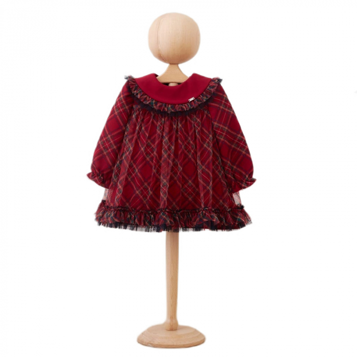 Rochie cu maneca lunga pentru fete Mini Junior RCH-5455, Rosu [1]