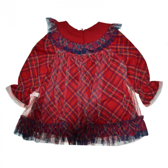 Rochie cu maneca lunga pentru fete Mini Junior RCH-5455, Rosu [3]