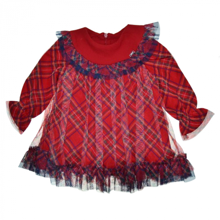 Rochie cu maneca lunga pentru fete Mini Junior RCH-5455, Rosu [2]
