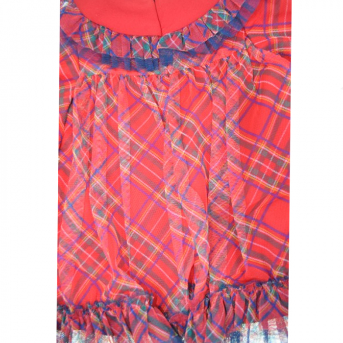Rochie cu maneca lunga pentru fete Mini Junior RCH-5455, Rosu [4]