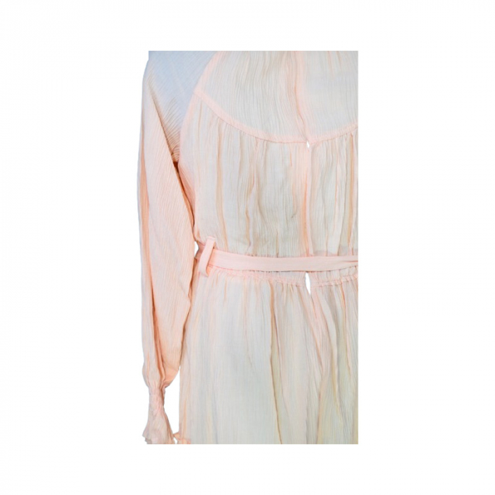 Rochie cu maneca lunga pentru fete Mini Junior RCH-5547, Coral [4]