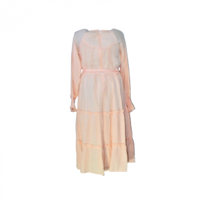 Rochie cu maneca lunga pentru fete Mini Junior RCH-5547, Coral [3]