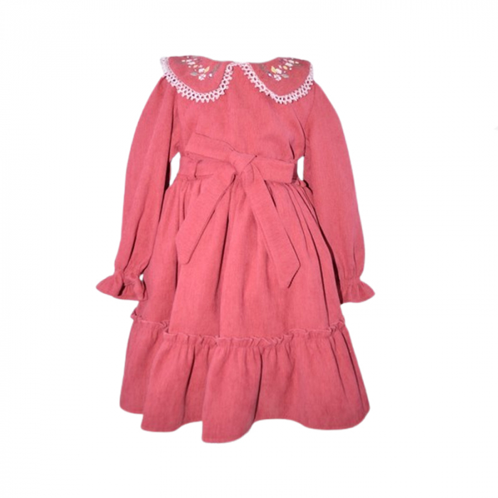 Rochie cu maneca lunga pentru fete Mini Junior RCH-5761, Rosu [1]