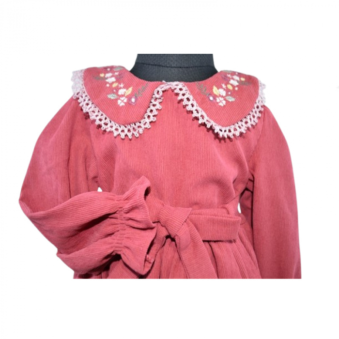Rochie cu maneca lunga pentru fete Mini Junior RCH-5761, Rosu [2]