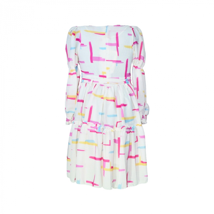 Rochie cu maneca lunga pentru fete Mini Junior RCH-MJ-7831, Multicolor [2]