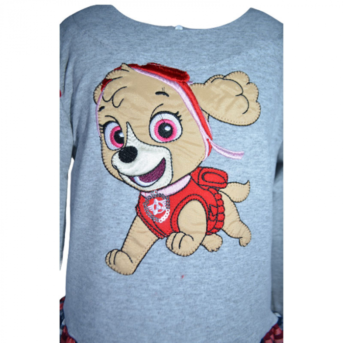 Rochie cu maneca lunga pentru fete Paw Patrol Skye SNAKE 081123-7, Gri [4]