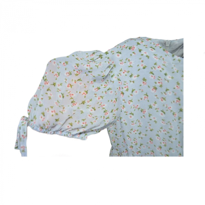 Rochie cu maneca scurta pentru fete Mini Junior DR007MJ, Verde [2]