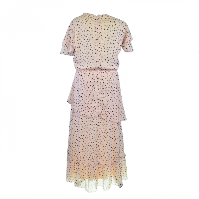 Rochie cu maneca scurta pentru fete Mini Junior RCH-MJ2, Roz [3]
