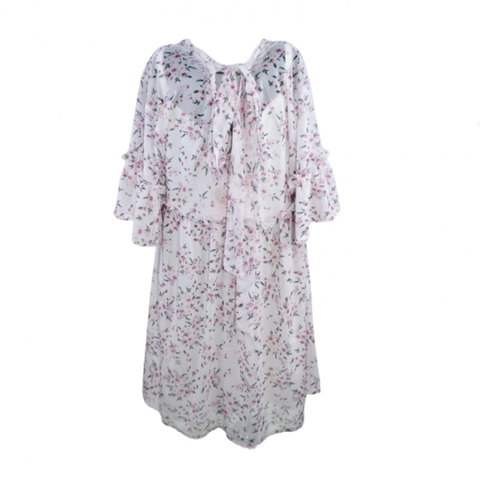 Rochie cu maneca scurta pentru fete Mini Junior RCHMJ-03, Verde [8]