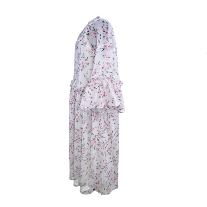 Rochie cu maneca scurta pentru fete Mini Junior RCHMJ-03, Verde [7]