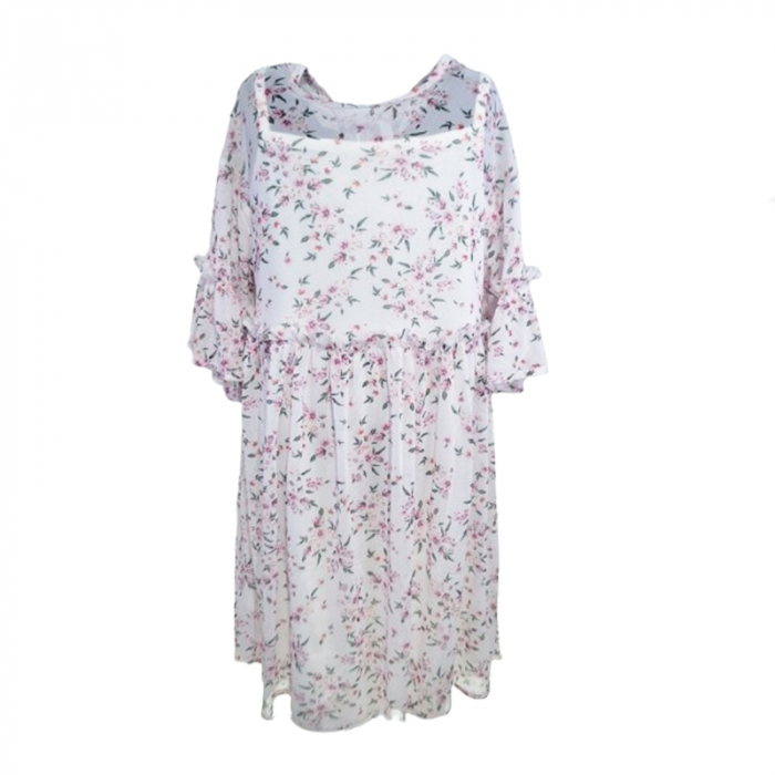 Rochie cu maneca scurta pentru fete Mini Junior RCHMJ-03, Verde [5]