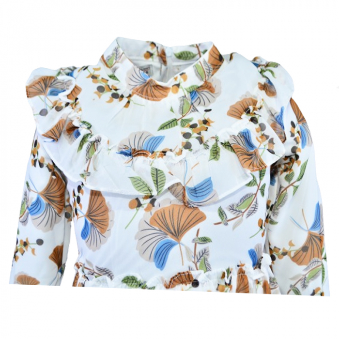 Rochie cu maneca lunga pentru fete Mini Junior RCH-MJ1, Multicolor [4]