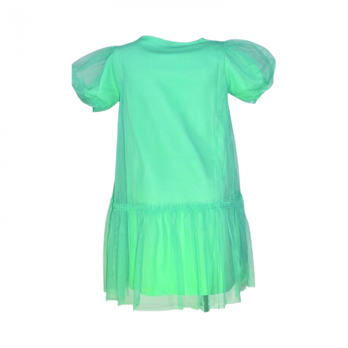 Rochie din bumbac pentru fete Atut 0239, Verde [2]