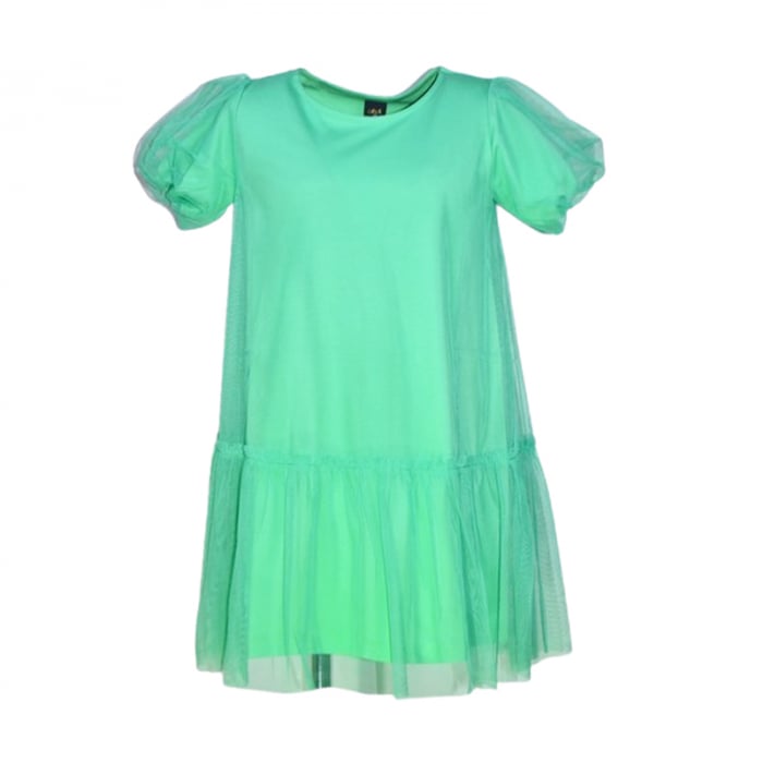 Rochie din bumbac pentru fete Atut 0239, Verde [1]