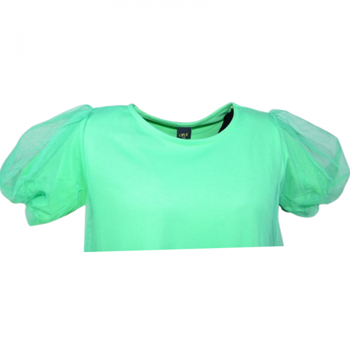 Rochie din bumbac pentru fete Atut 0239, Verde [5]