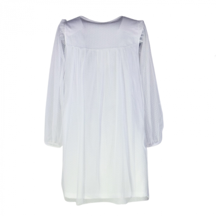 Rochie din bumbac pentru fete Atut 0583-A, Alb [3]