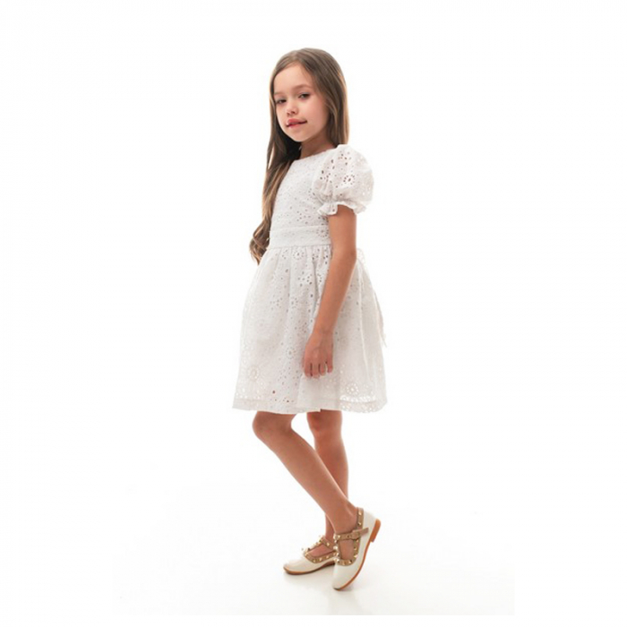 Rochie elegantă pentru fete, Mini Junior DR158-Y4F13, Alb [2]