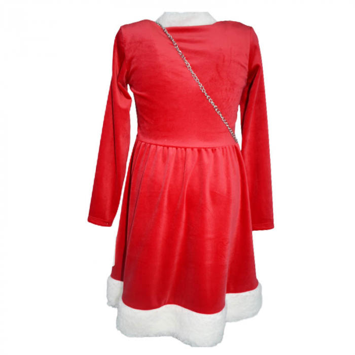 Set rochie eleganta si geanta pentru fete New Collection 5504, Rosu [2]