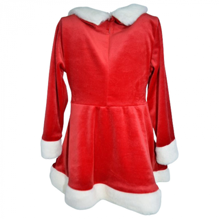Rochie eleganta din catifea de Craciun pentru fete New Collection 23222, Rosu [2]