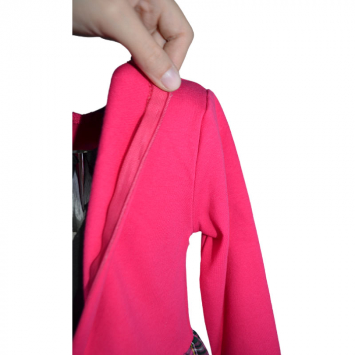 Rochie eleganta cu maneca lunga pentru fete SNAKE 081123-15, Fucsia [4]