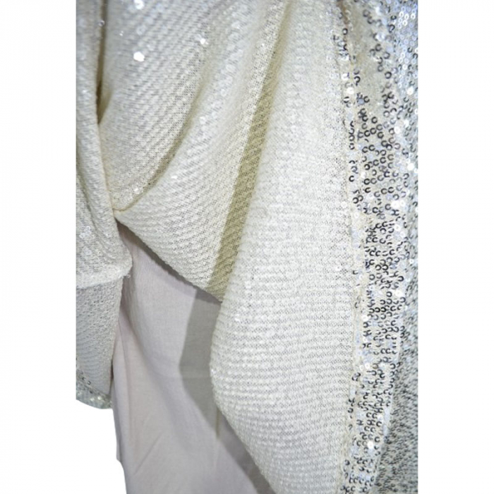 Rochie eleganta cu maneca lunga si paiete pentru fete New Collection 9292-A, Auriu [5]