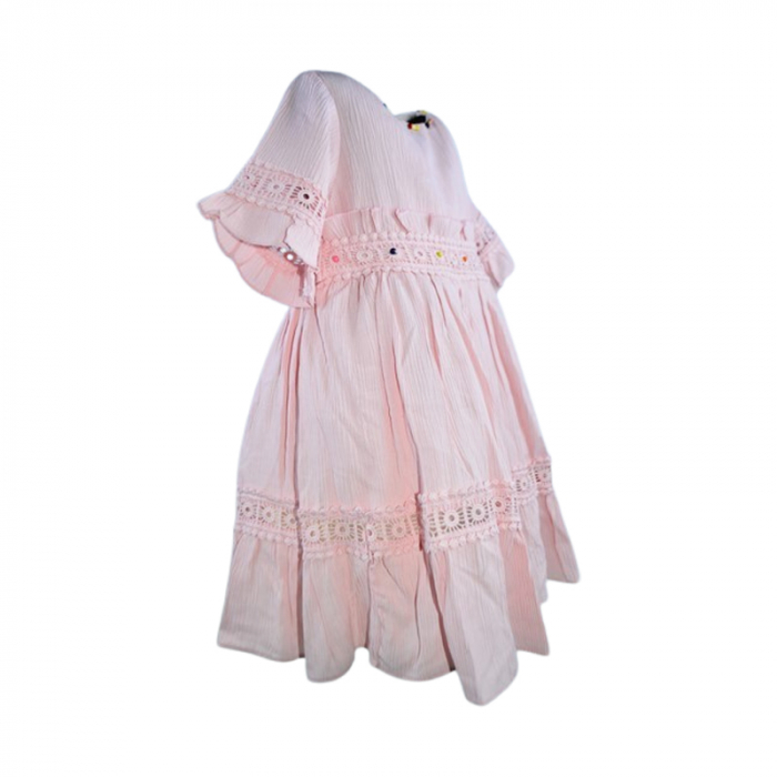 Rochie eleganta cu maneca scurta pentru fete, Blueberry's 5804R-2, Roz [3]