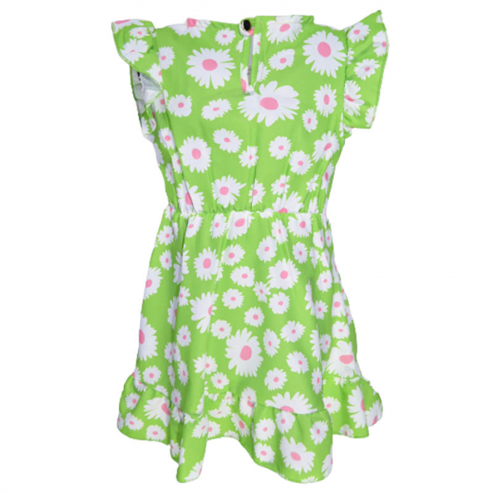 Rochie eleganta cu maneca scurta pentru fete Lucky Girl 270323-15, Verde [2]