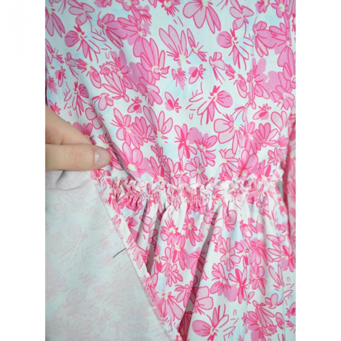 Rochie eleganta cu maneca lunga pentru fete Lucky Girl 270323-33, Roz [3]