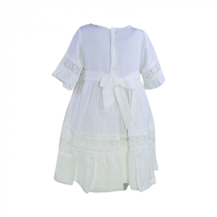Rochie eleganta cu maneca scurta pentru fete, Blueberry's 5804, Alb [5]