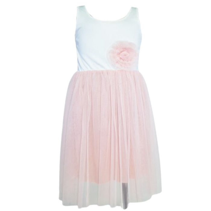 Rochie eleganta fara maneci pentru fete Mini Junior R290524-11, Roz [1]