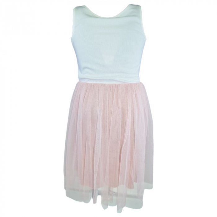Rochie eleganta fara maneci pentru fete Mini Junior R290524-11, Roz [2]