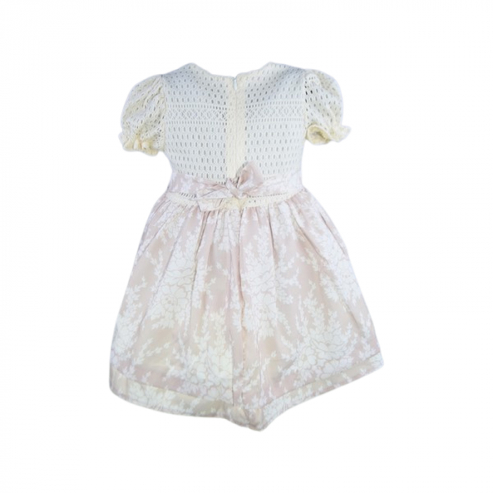Rochie eleganta cu maneca scurta pentru fete, Mini Junior W1210R, Roz [4]