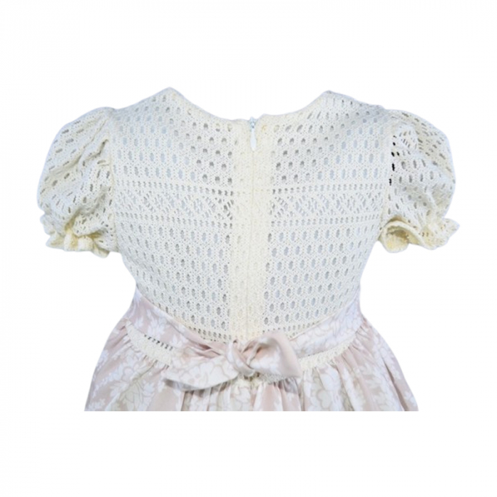 Rochie eleganta cu maneca scurta pentru fete, Mini Junior W1210R, Roz [5]