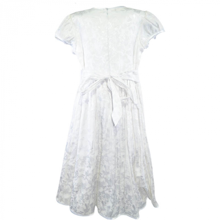 Rochie eleganta cu maneca scurta pentru fete Mini Junior RE71231, Alb [2]