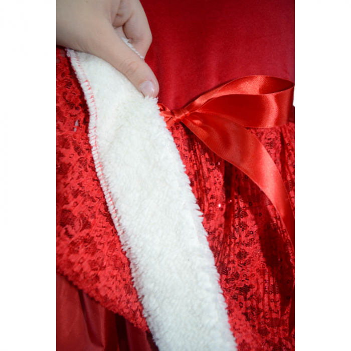 Rochie eleganta de Craciun pentru fete Moda ART345, Rosu [3]