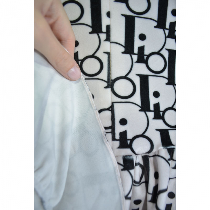 Rochie eleganta din catifea cu maneca lunga pentru fete Catherine 071123-9, Alb [5]