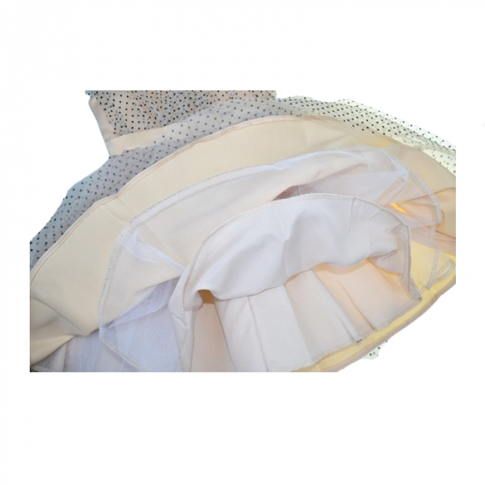 Rochie eleganta fara maneci pentru fete Mini Junior DR160-Y4F21, Bej [8]